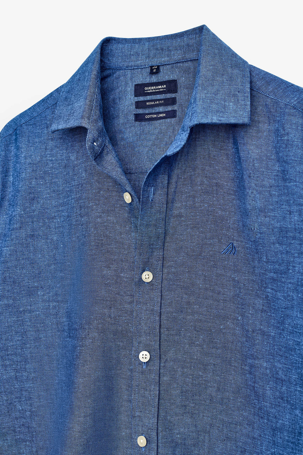 CAMISA BÁSICA DE ALGODÓN Y LINO