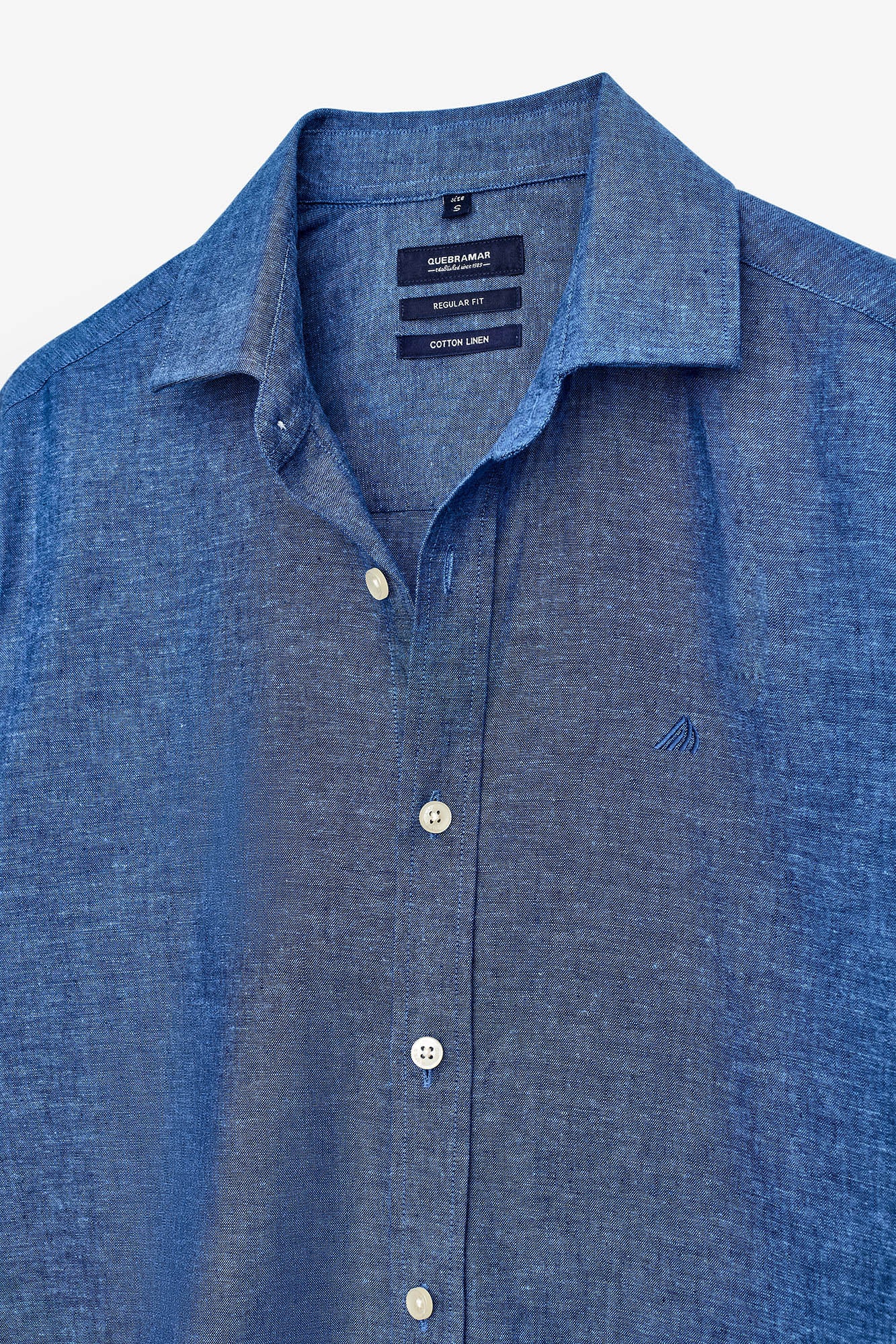 CAMISA BÁSICA DE ALGODÓN Y LINO
