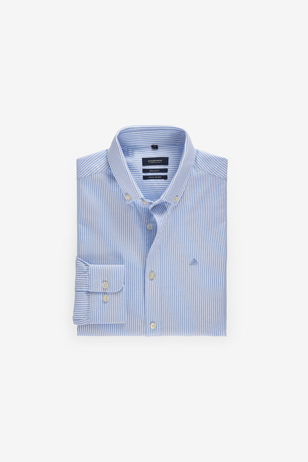 CAMISA BÁSICA OXFORD ÀS RISCAS