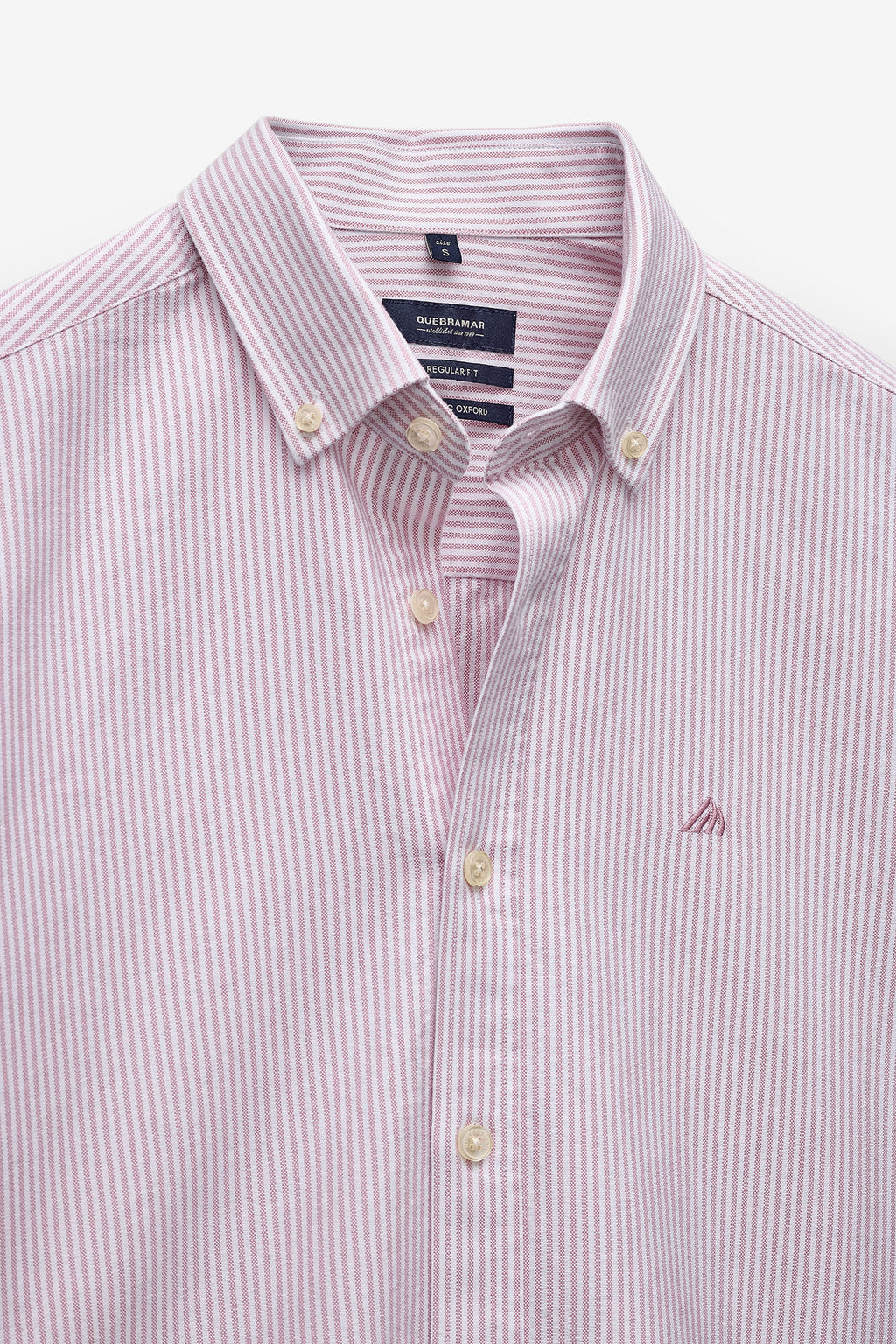 CAMISA BÁSICA OXFORD ÀS RISCAS