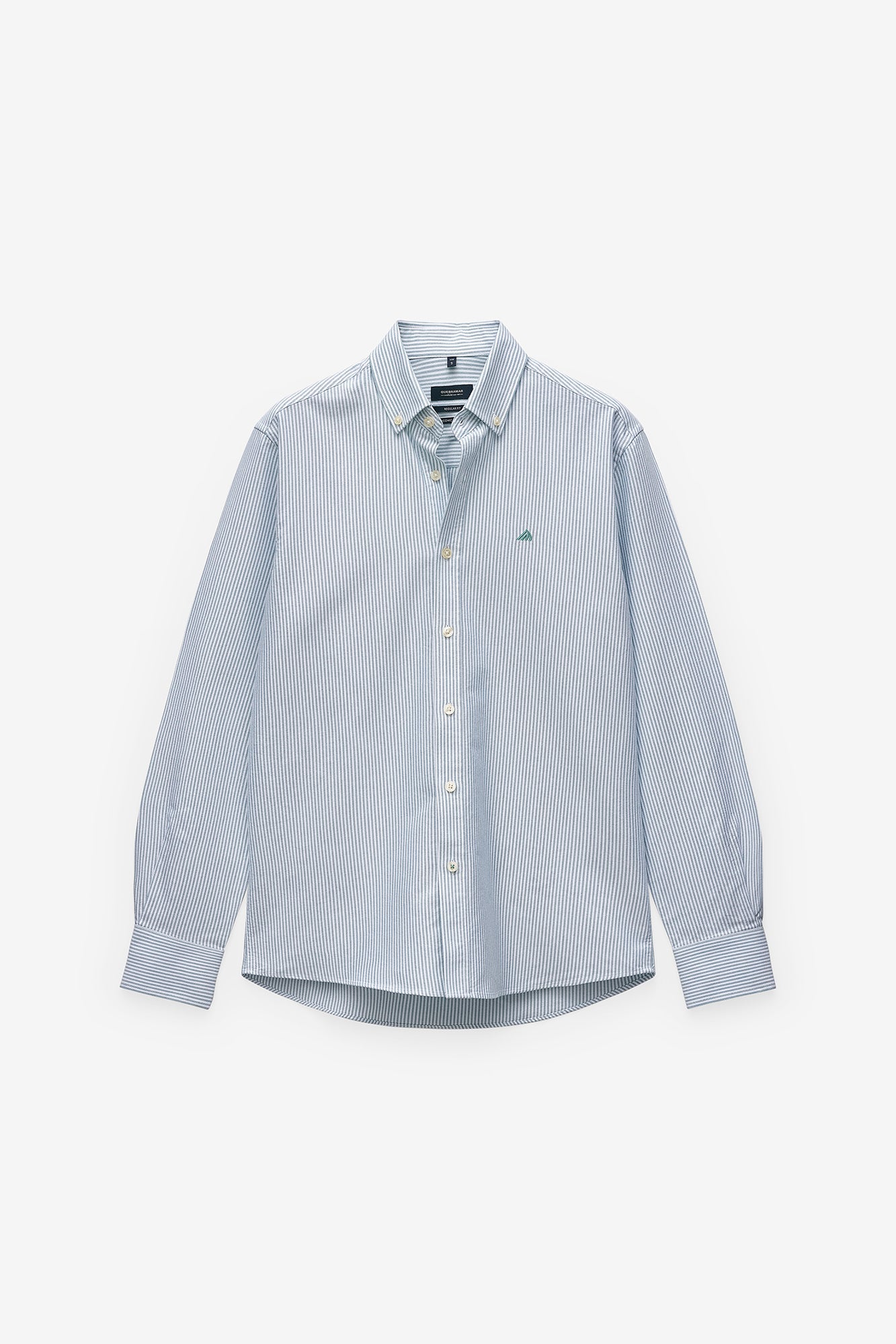 CAMISA BÁSICA OXFORD ÀS RISCAS