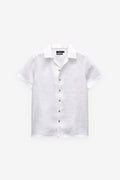 CAMISA MANGA CORTA BÁSICA 100% LINO
