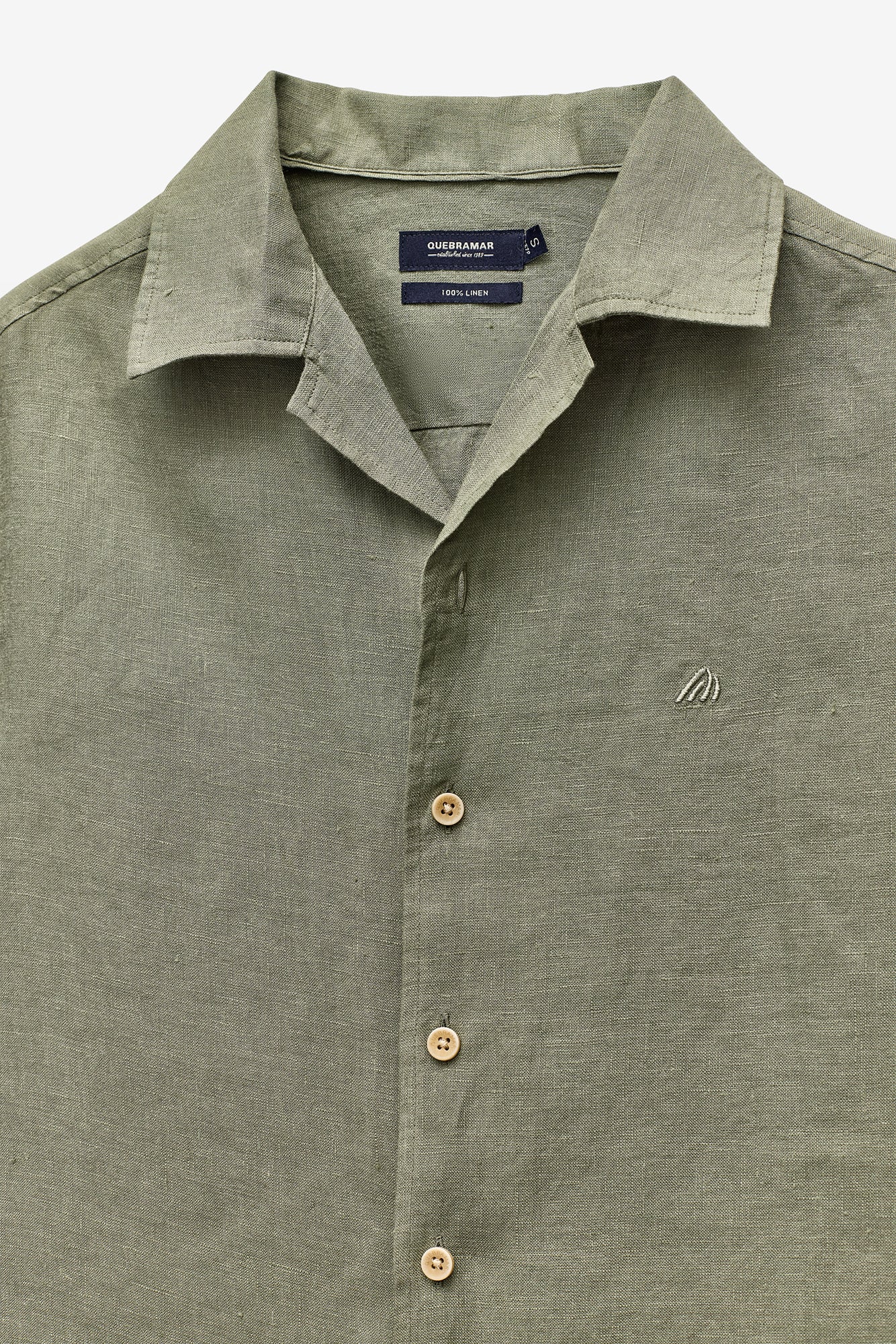 CAMISA MANGA CURTA BÁSICA 100% LINHO