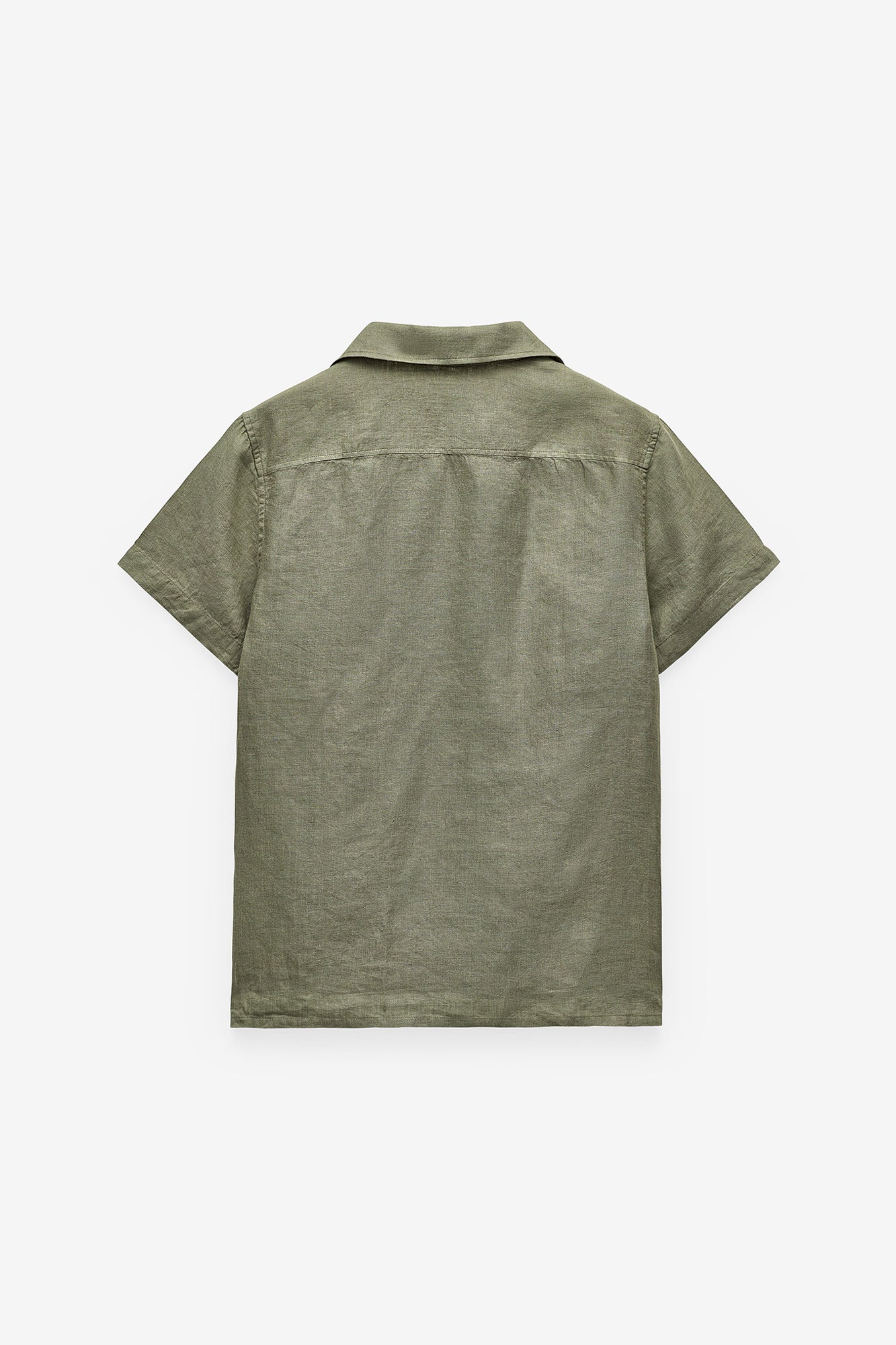 CAMISA MANGA CURTA BÁSICA 100% LINHO