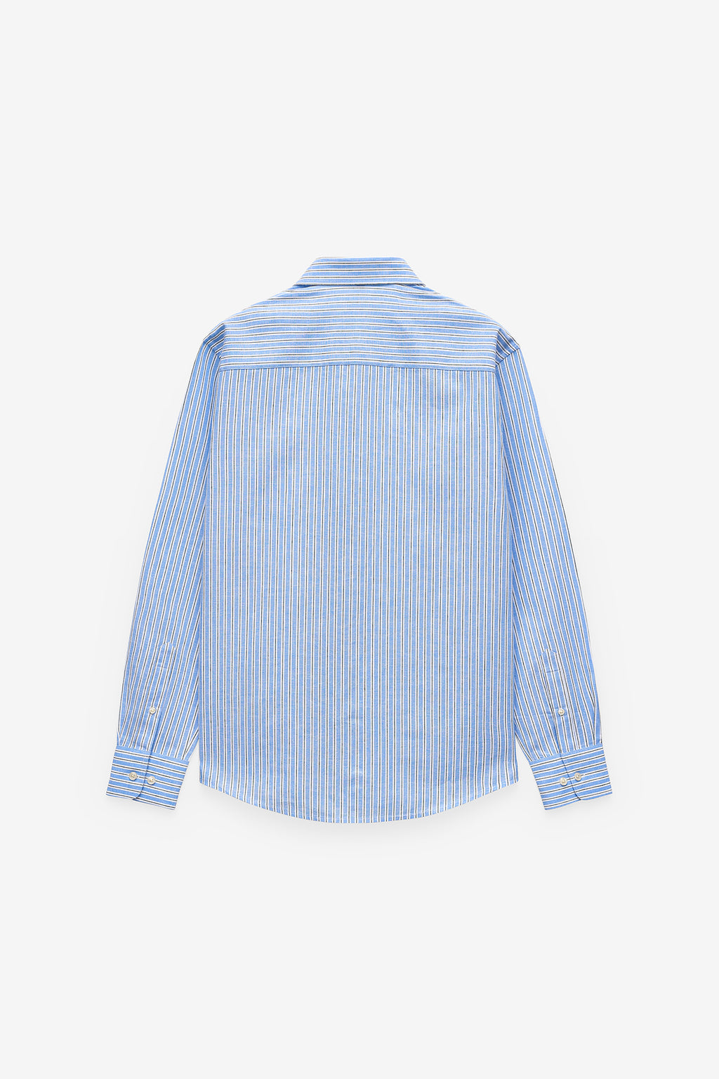 CAMISA ÀS RISCAS ALGODÃO E LINHO
