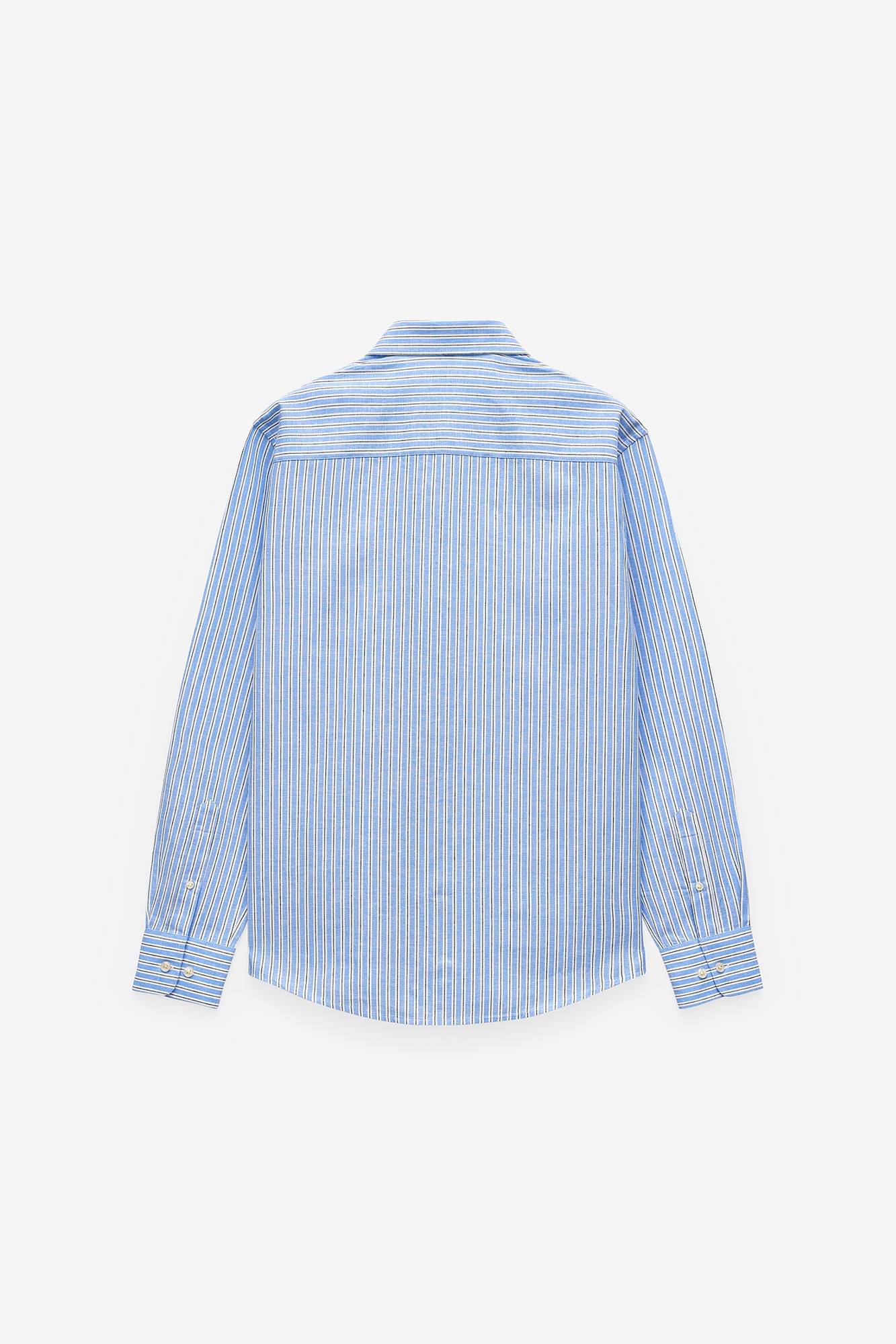 CAMISA ÀS RISCAS ALGODÃO E LINHO