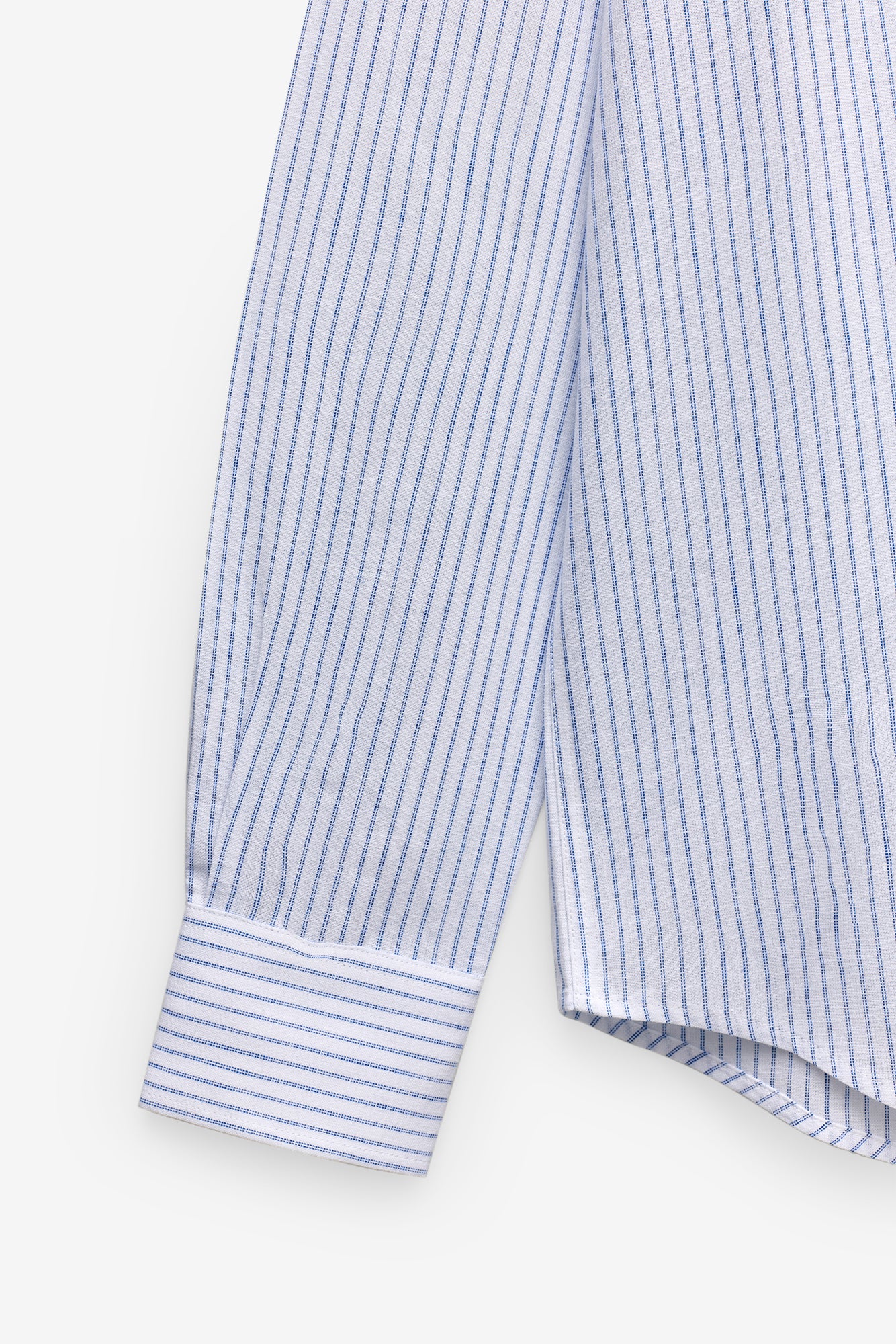 CAMISA RISCA DUPLA EM ALGODÃO E LINHO