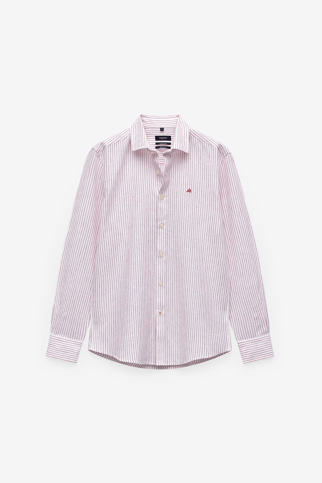 CAMISA RISCA DUPLA EM ALGODÃO E LINHO