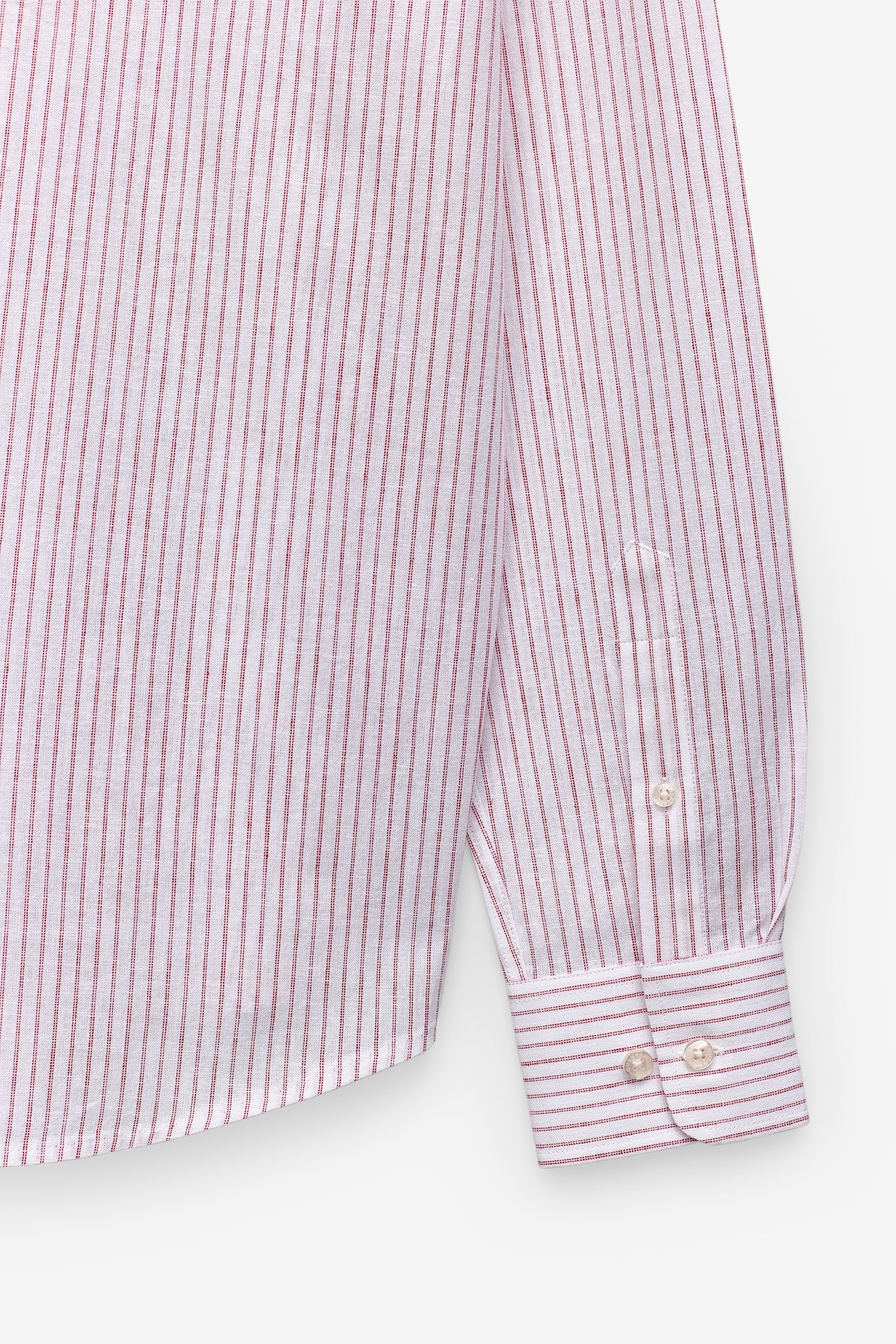 CAMISA RISCA DUPLA EM ALGODÃO E LINHO