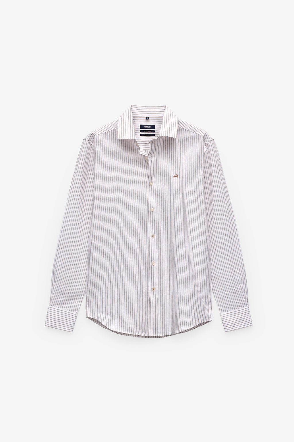 CAMISA RAYAS DOBLES EN ALGODÓN Y LINO