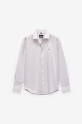 CAMISA RAYAS DOBLES EN ALGODÓN Y LINO