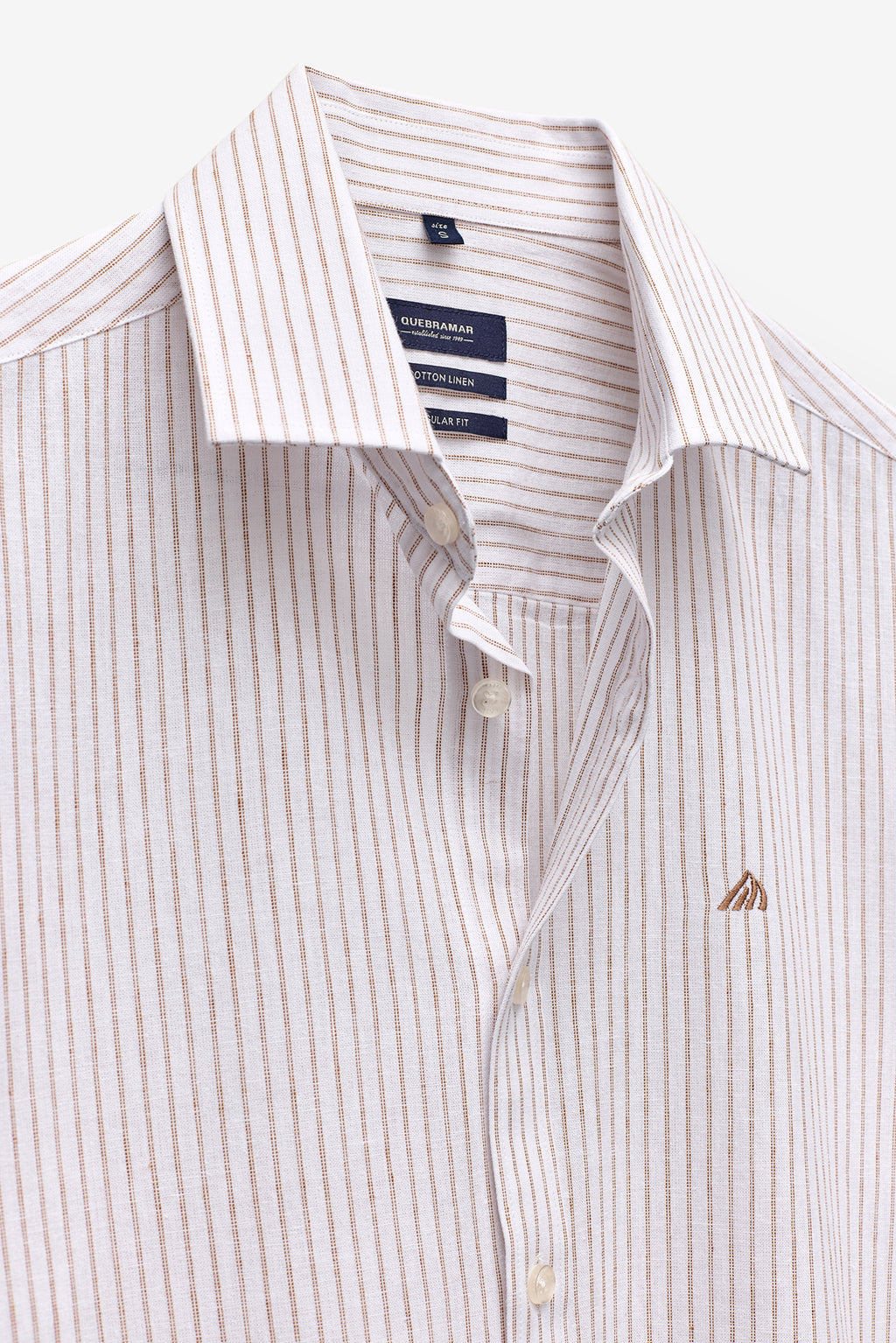 CAMISA RAYAS DOBLES EN ALGODÓN Y LINO