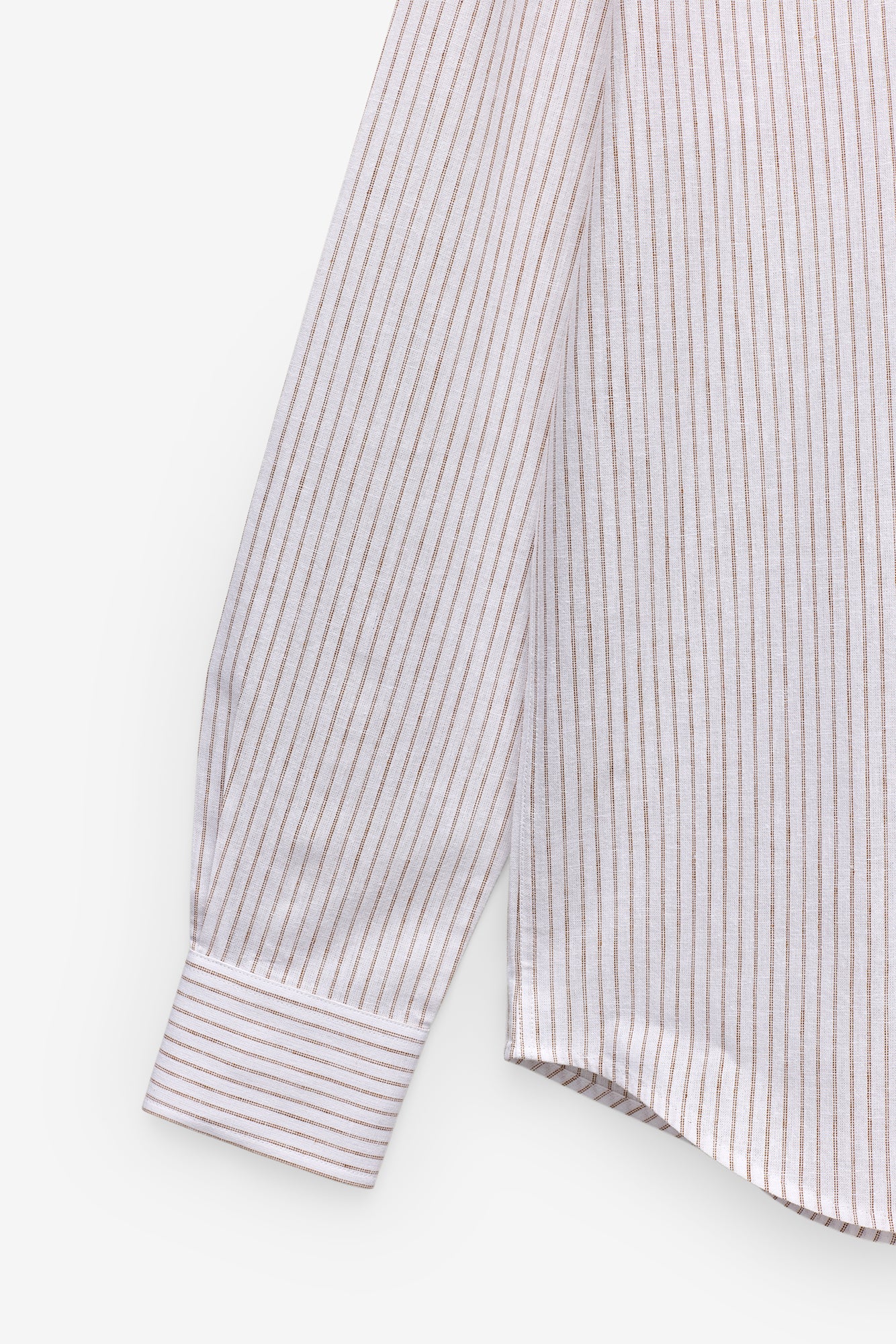 CAMISA RISCA DUPLA EM ALGODÃO E LINHO