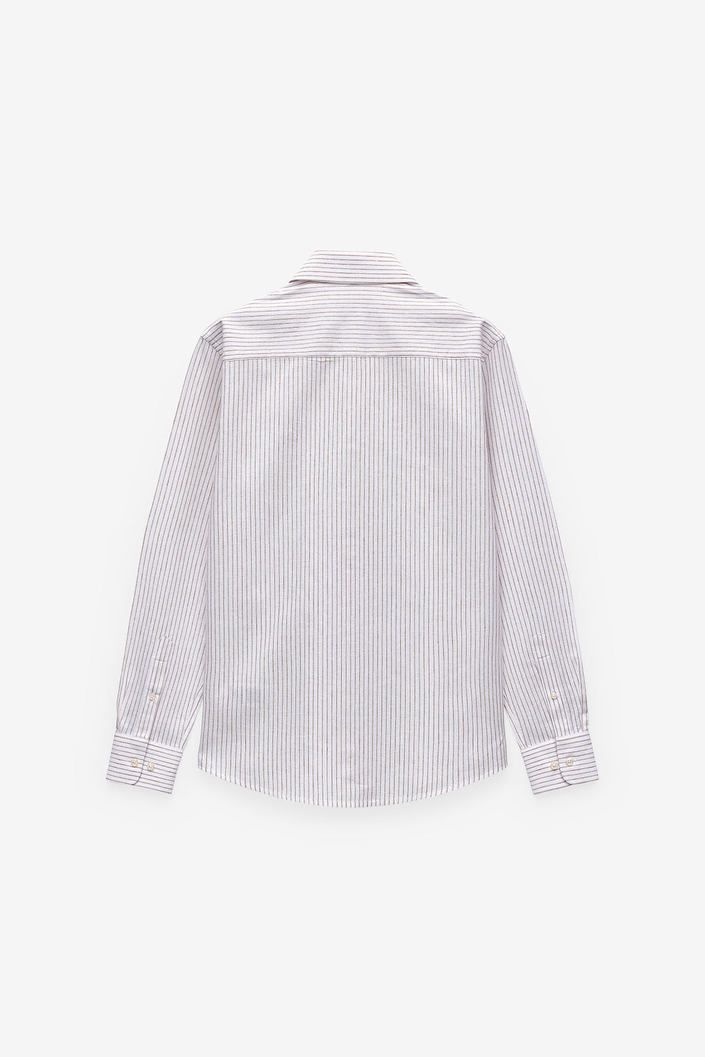 CAMISA RAYAS DOBLES EN ALGODÓN Y LINO