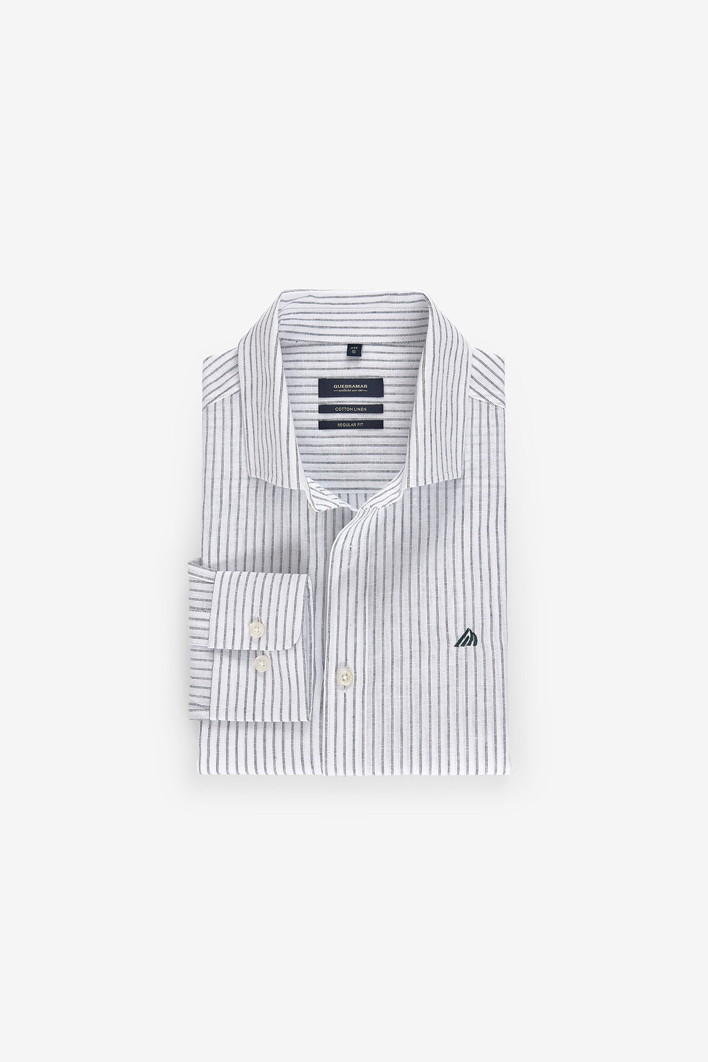 CAMISA RAYAS DOBLES EN ALGODÓN Y LINO