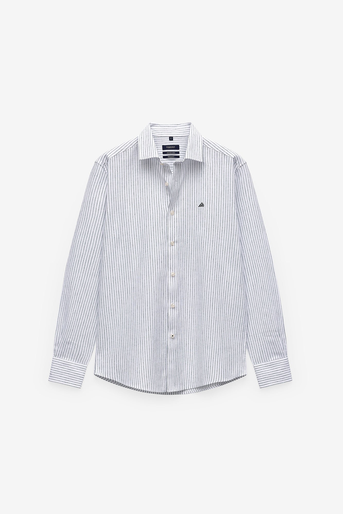 CAMISA RISCA DUPLA EM ALGODÃO E LINHO