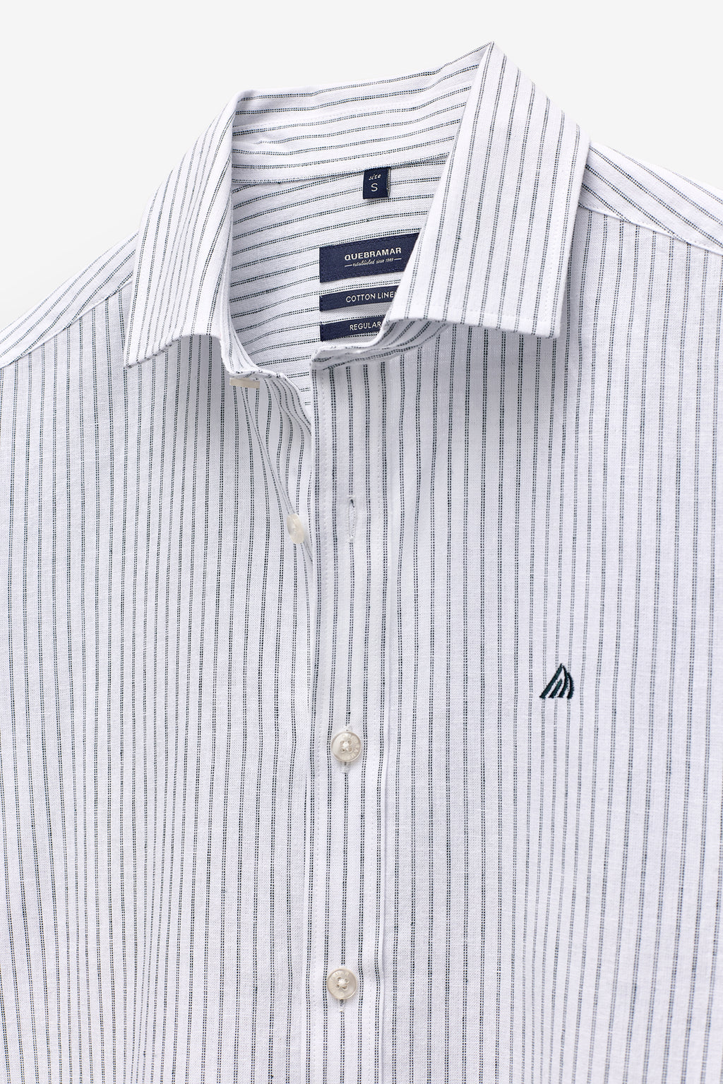 CAMISA RAYAS DOBLES EN ALGODÓN Y LINO