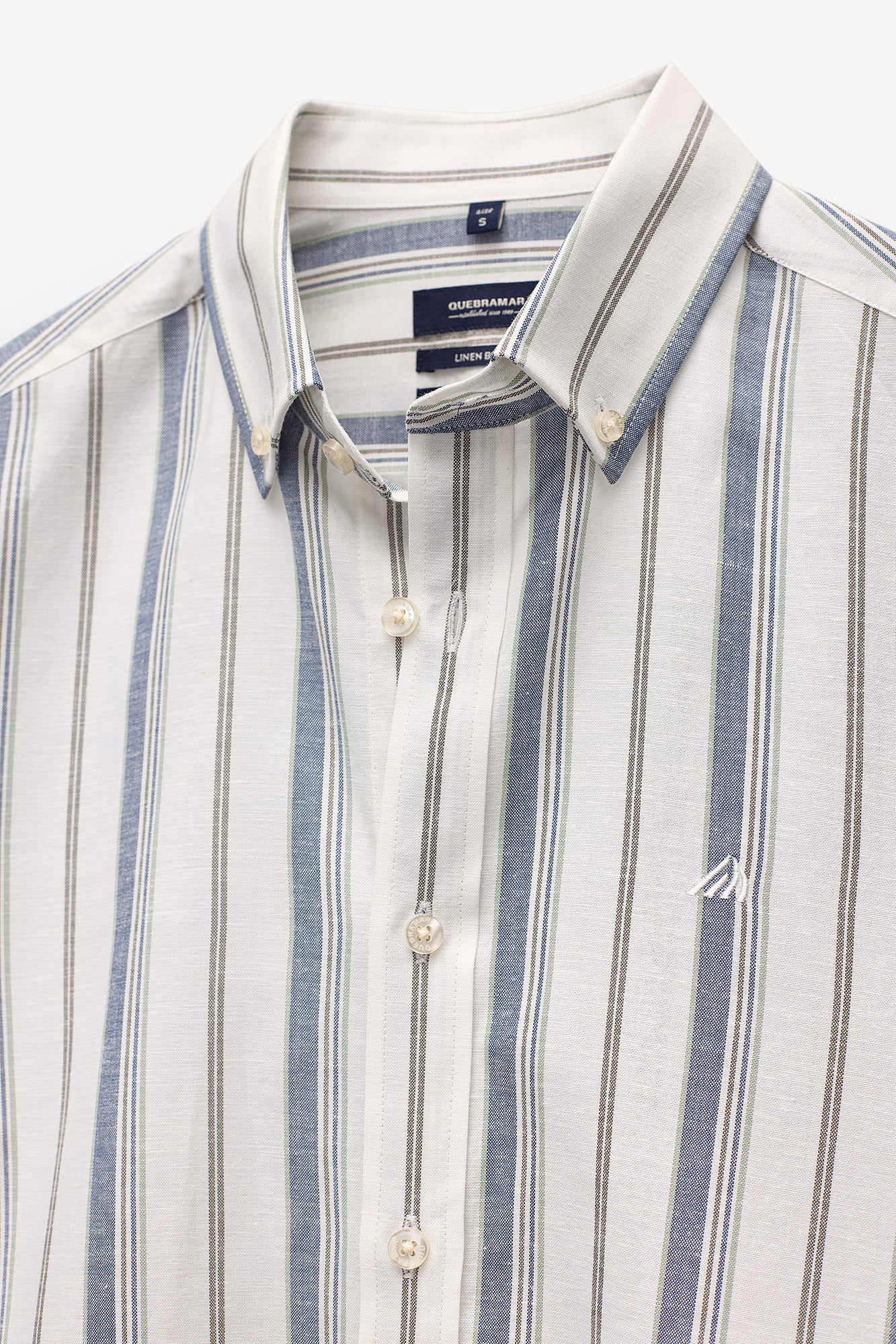 CAMISA MULTI-RISCAS ALGODÃO/LINHO