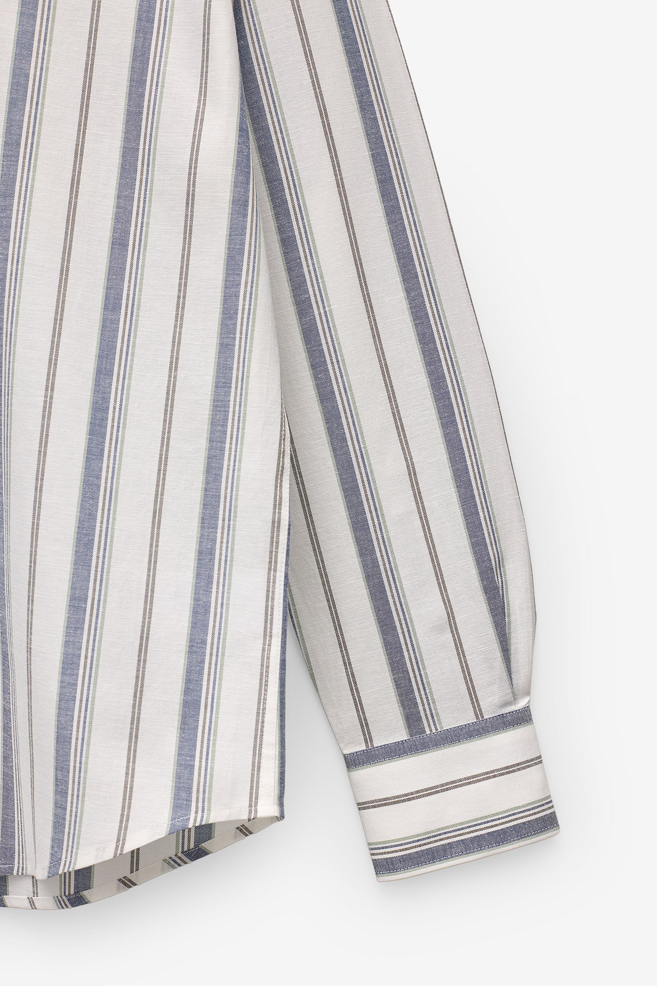 CAMISA MULTI-RISCAS ALGODÃO/LINHO