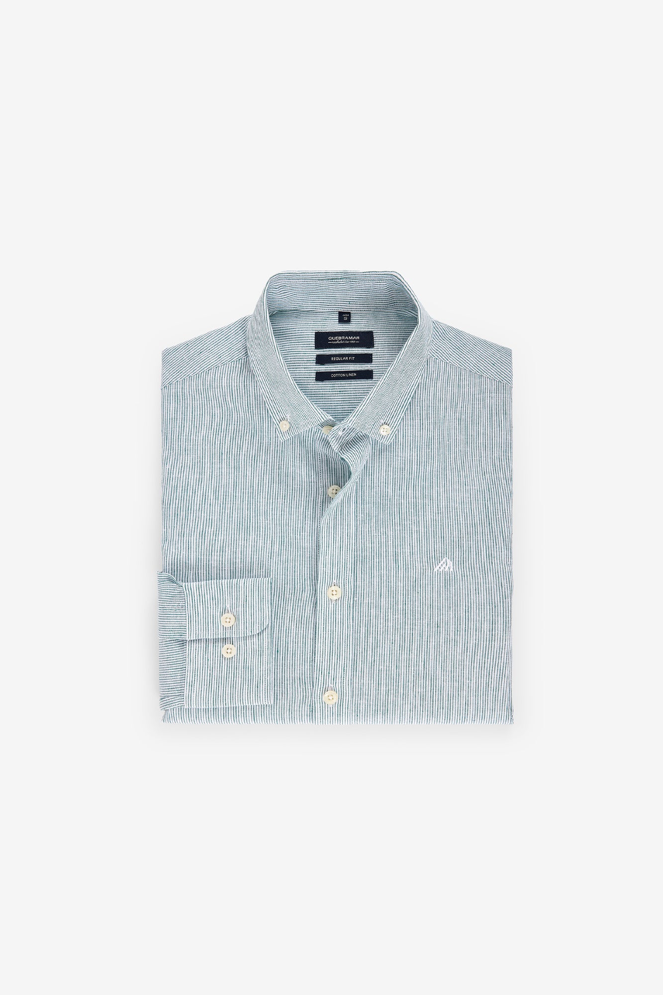 CAMISA RISCA DUPLA EM ALGODÃO E LINHO