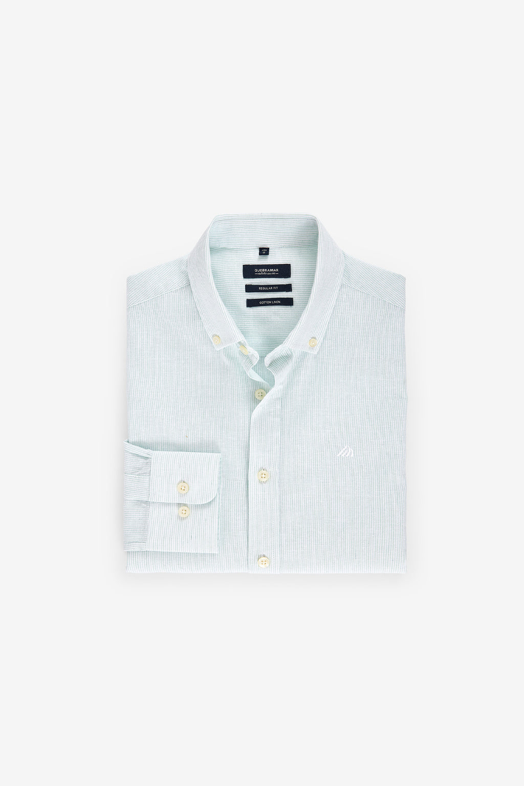 CAMISA RISCA FINA EM ALGODÃO E LINHO