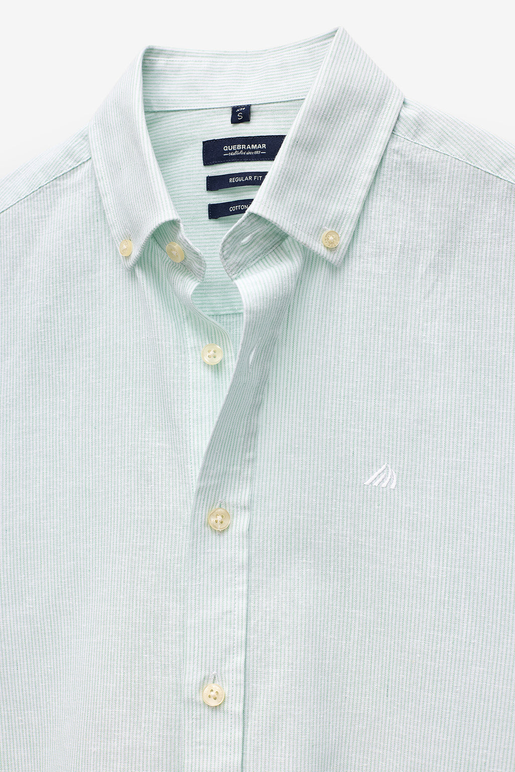 CAMISA RISCA FINA EM ALGODÃO E LINHO