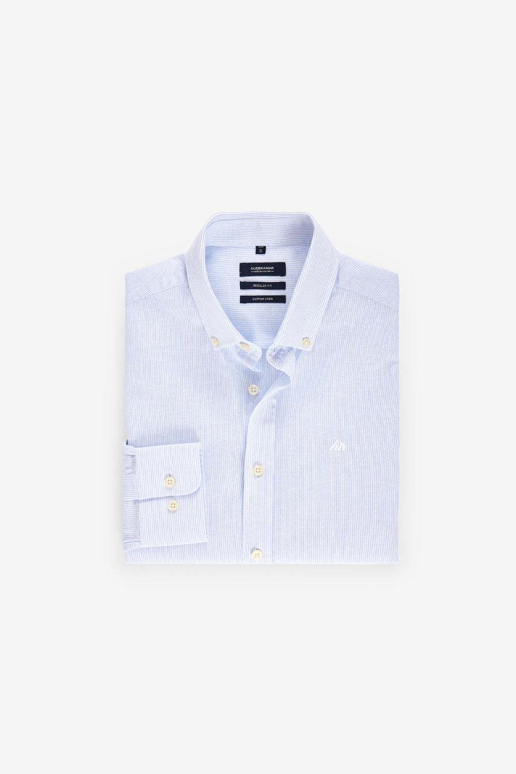 CAMISA RISCA FINA EM ALGODÃO E LINHO