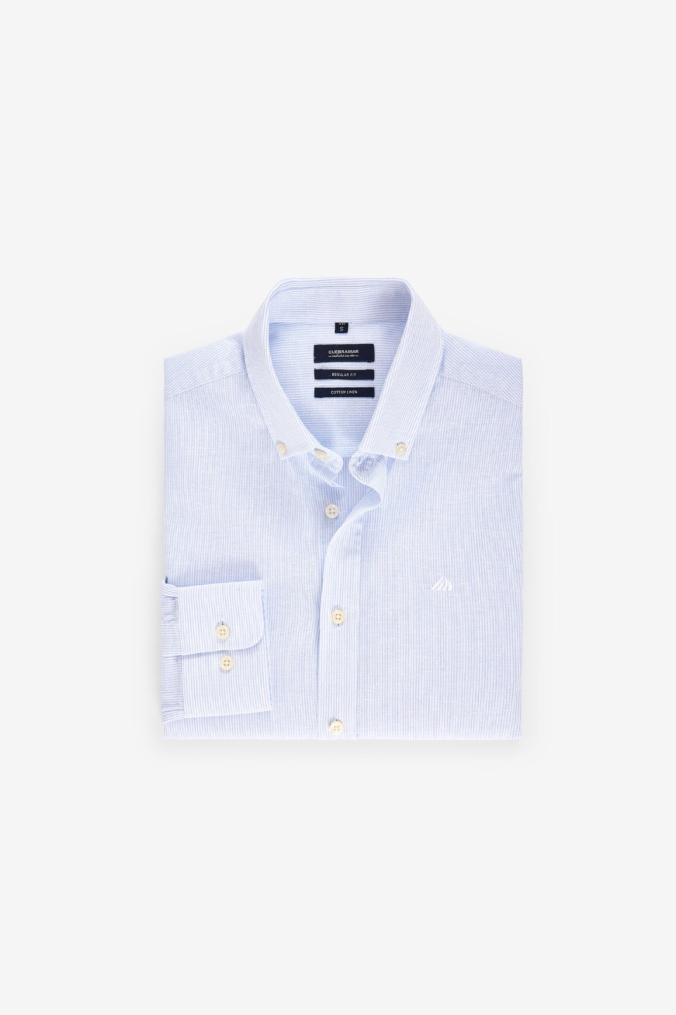 CAMISA RISCA FINA EM ALGODÃO E LINHO