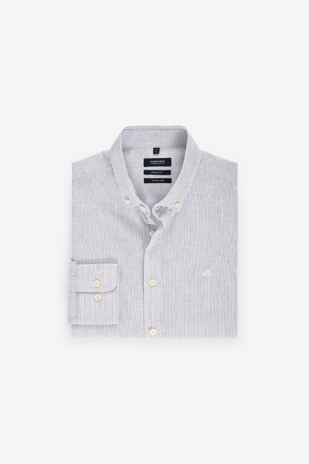 CAMISA RISCA FINA EM ALGODÃO E LINHO