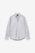 CAMISA RISCA FINA EM ALGODÃO E LINHO