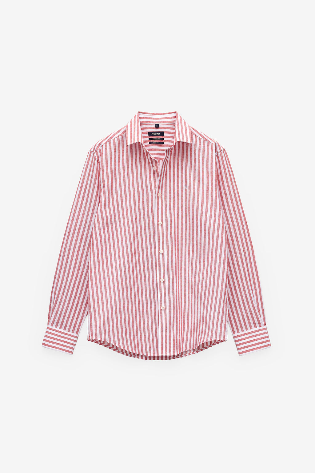 CAMISA DE RAYAS ALGODÓN Y LINO