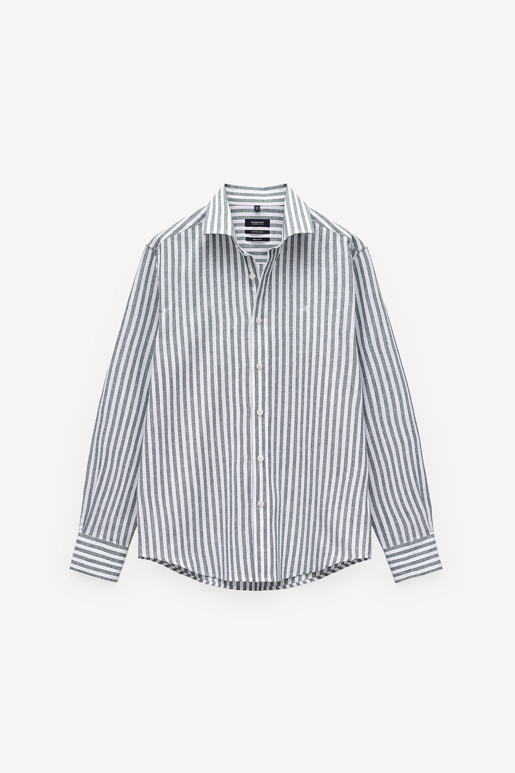 CAMISA DE RAYAS ALGODÓN Y LINO