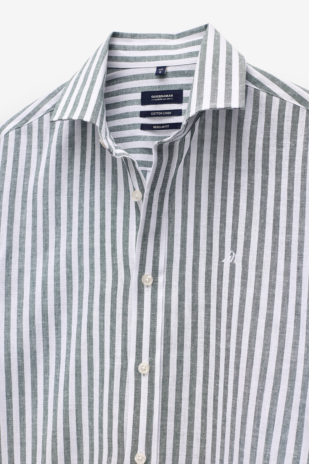 CAMISA DE RAYAS ALGODÓN Y LINO