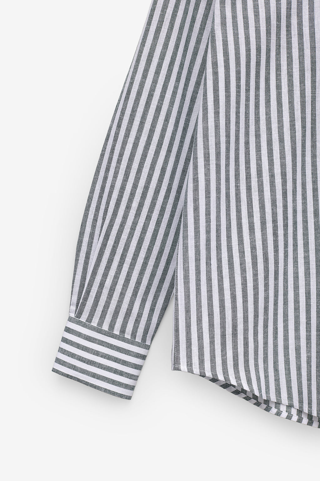 CAMISA DE RAYAS ALGODÓN Y LINO