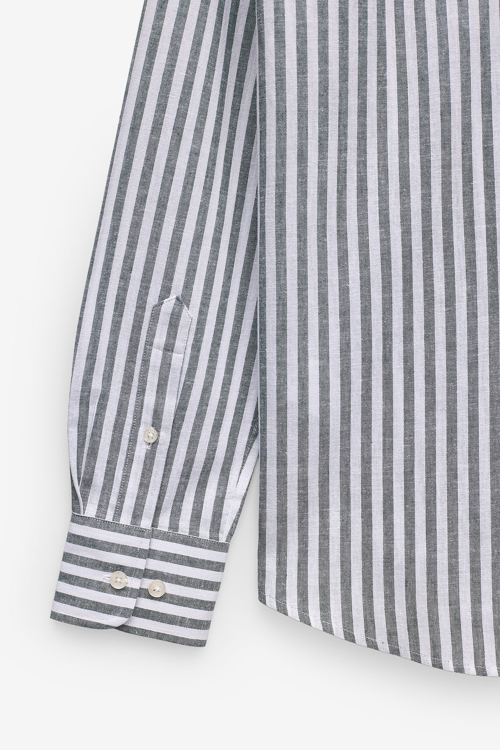 CAMISA DE RAYAS ALGODÓN Y LINO