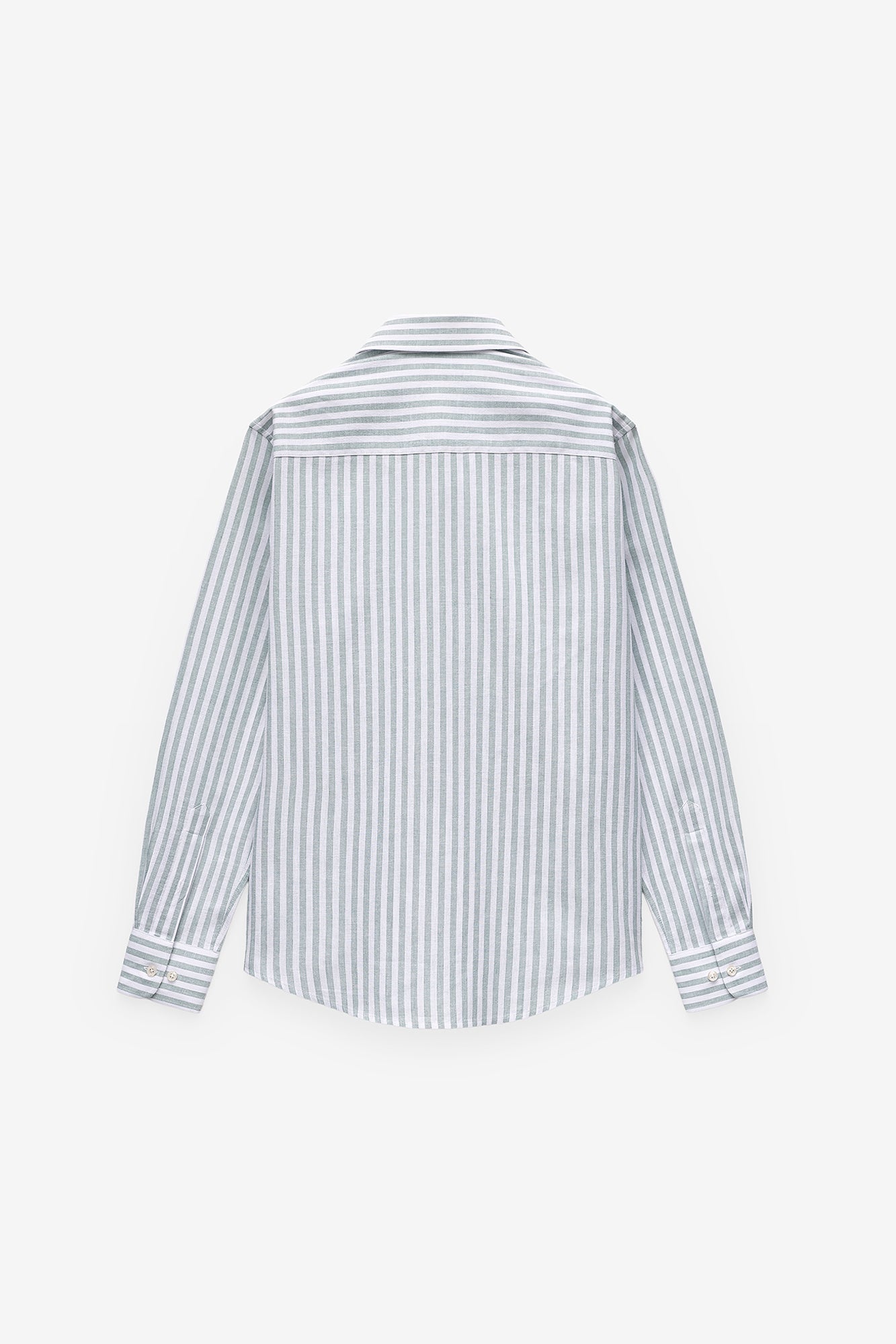 CAMISA ÀS RISCAS ALGODÃO E LINHO