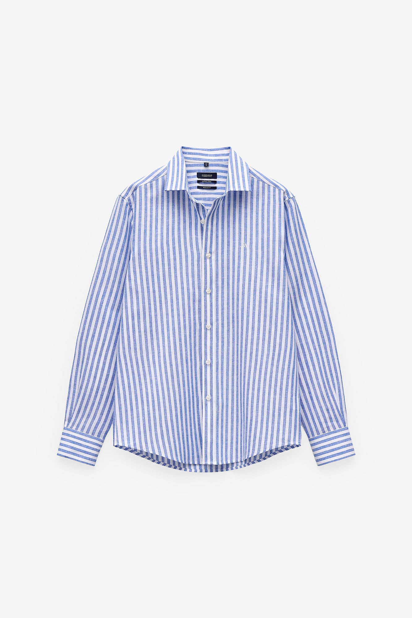 CAMISA ÀS RISCAS ALGODÃO E LINHO
