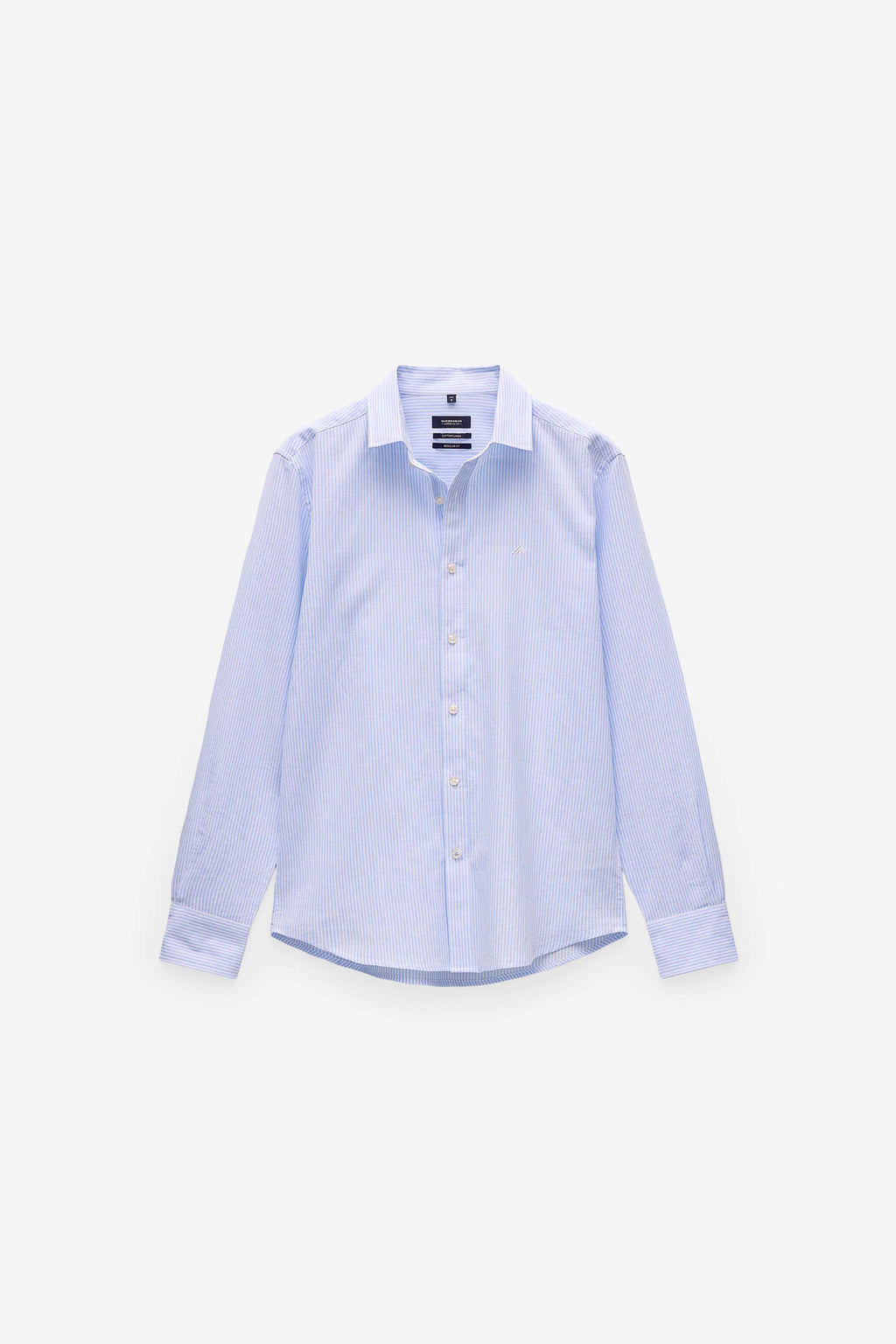CAMISA ALGODÃO E LINHO ÀS RISCAS