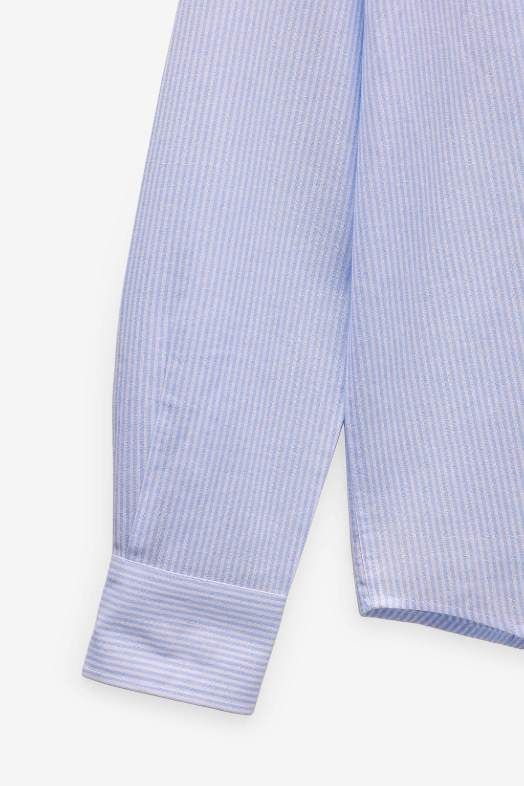 CAMISA ALGODÃO E LINHO ÀS RISCAS