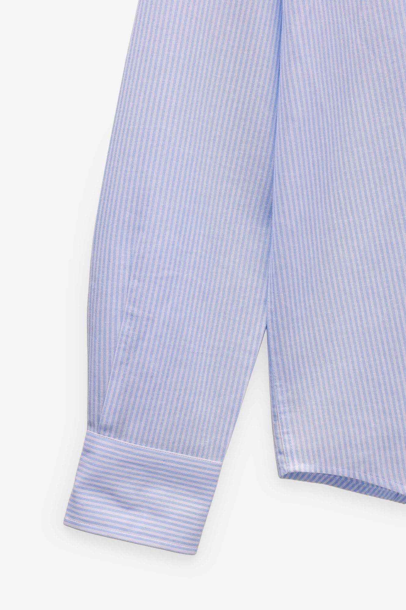 CAMISA ALGODÃO E LINHO ÀS RISCAS