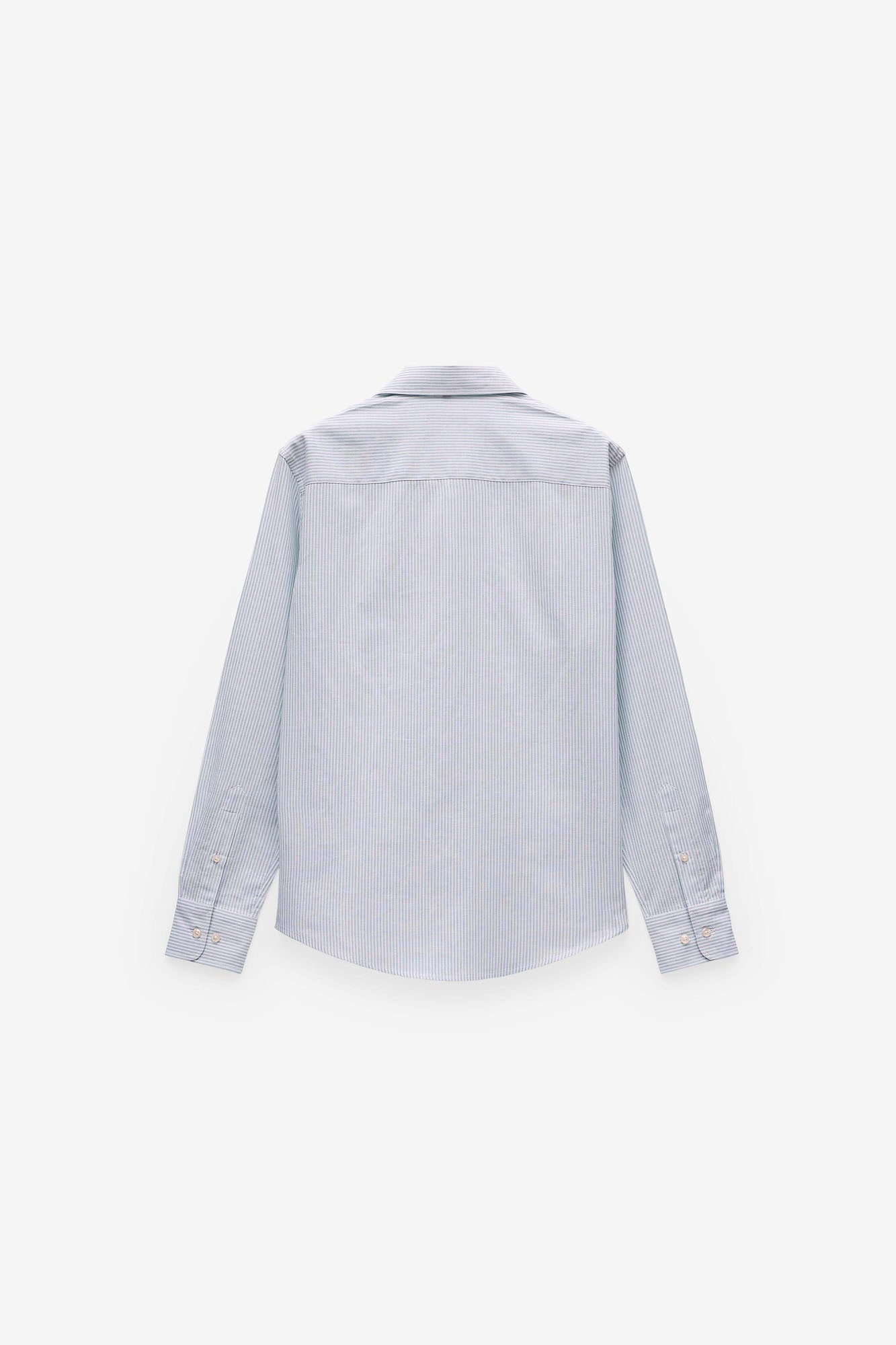 CAMISA ALGODÃO E LINHO ÀS RISCAS