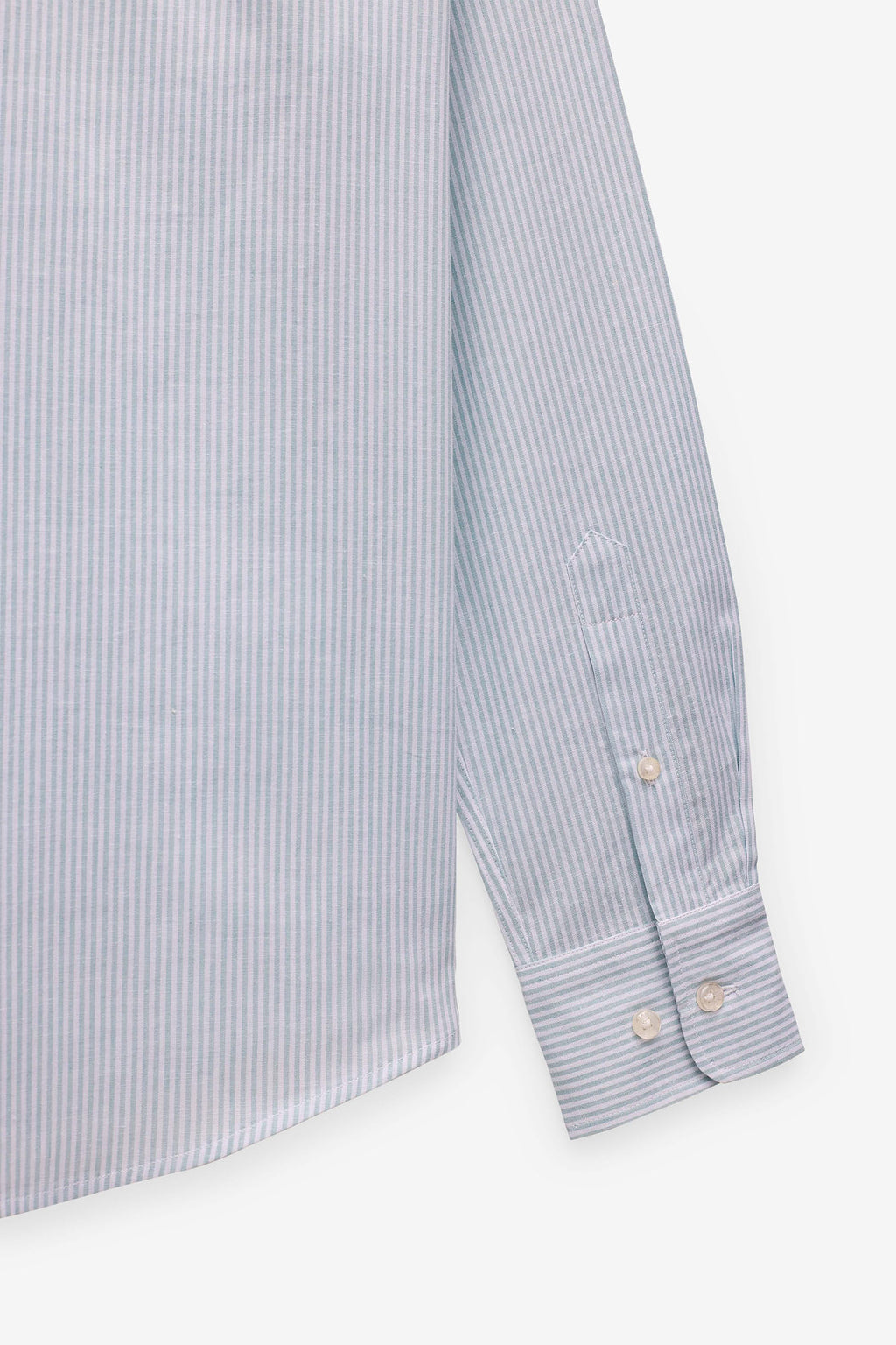 CAMISA ALGODÃO E LINHO ÀS RISCAS