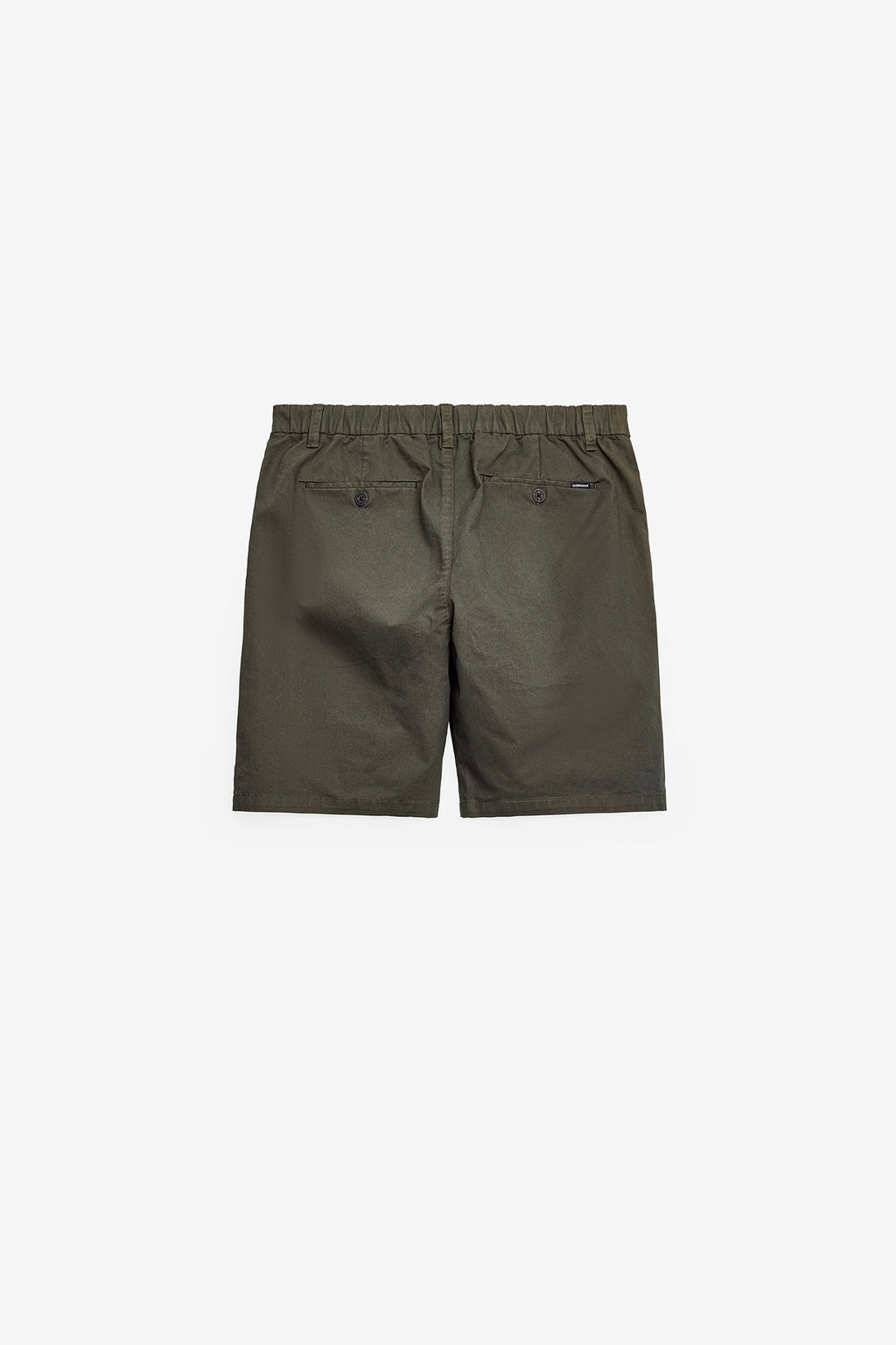PANTALONES CORTOS CHINO EN SARGA CON ELÁSTICO EN LA CINTURA