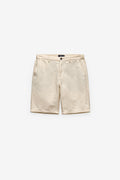 SHORTS CHINO DE ALGODÓN Y LINO