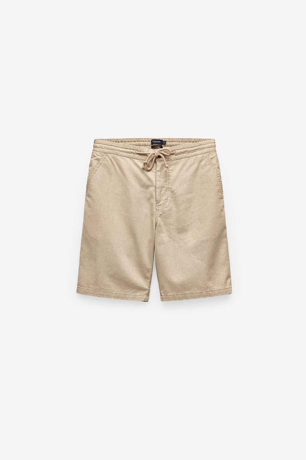 PANTALONES CORTOS JOGGER DE ALGODÓN Y LINO