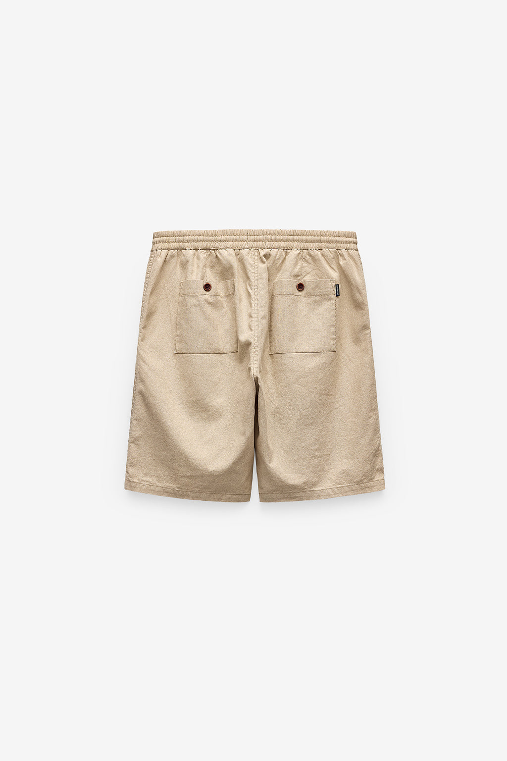 PANTALONES CORTOS JOGGER DE ALGODÓN Y LINO