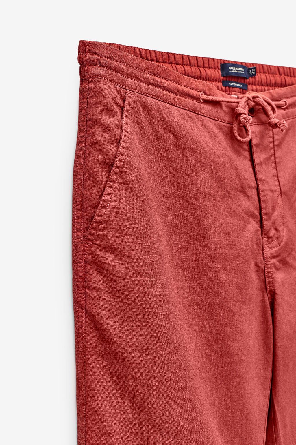 Pantalones cortos jogger de algodón y lino