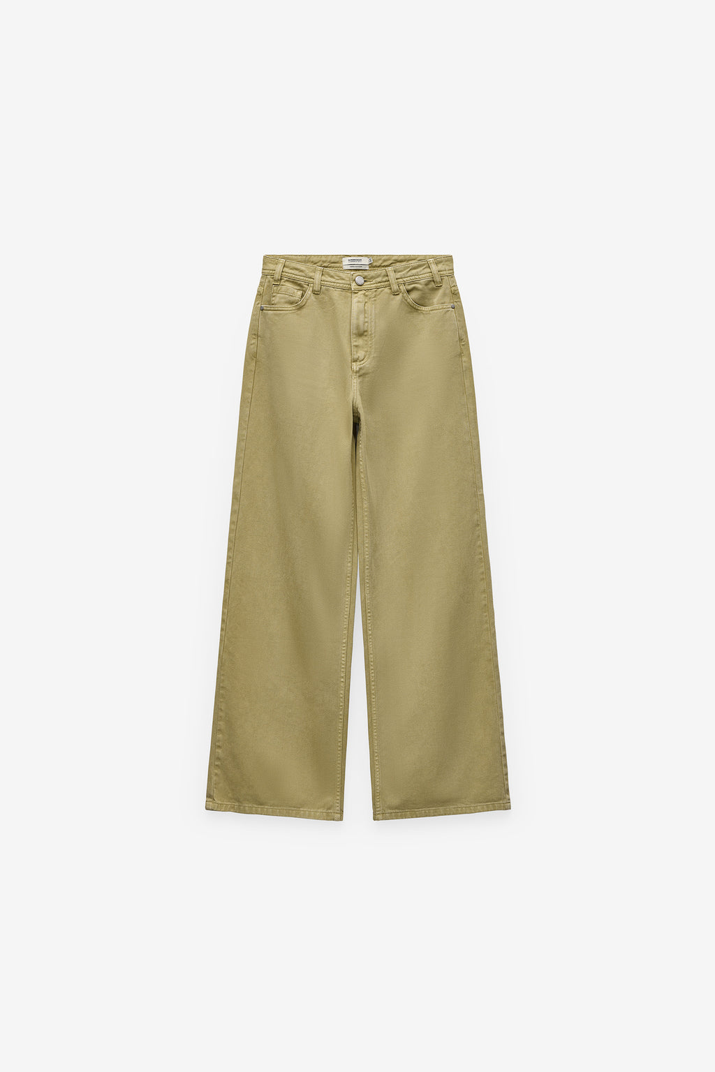 PANTALÓN DE SARGA TEÑIDA EN PRENDA