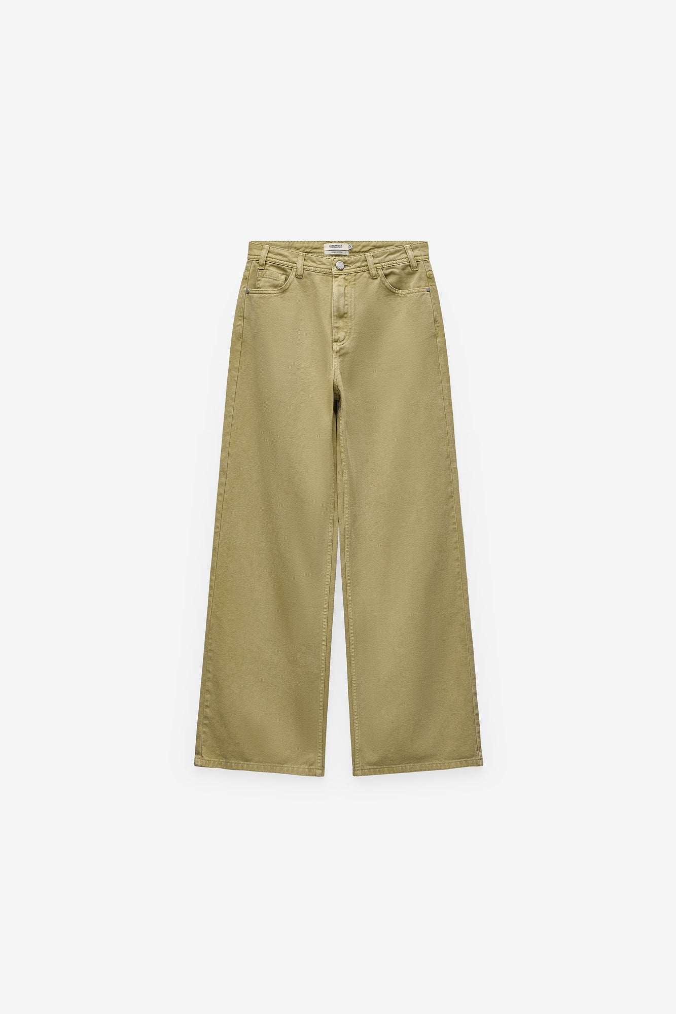 PANTALÓN DE SARGA TEÑIDA EN PRENDA