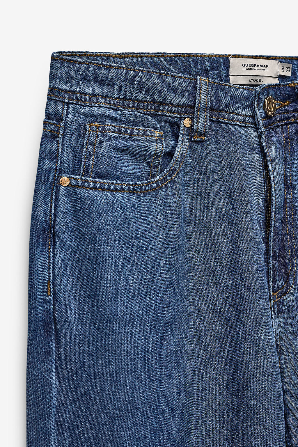 PANTALÓN ANCHO DE ALGODÓN Y LIOCEL